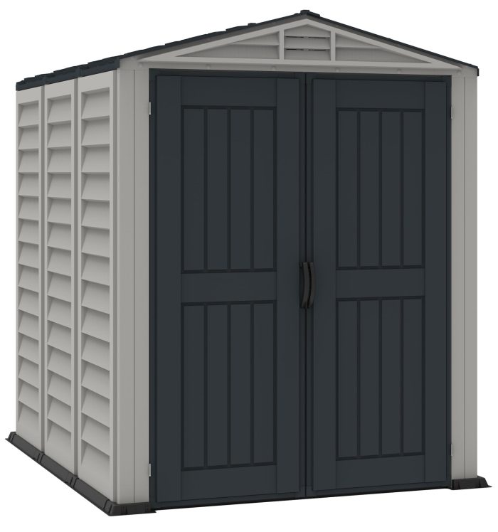 Duramax YardMate Plus - 5ft x 8ft Plastic Garden Shed in Grey