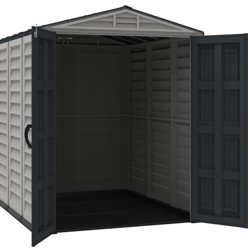 Duramax YardMate Plus - 5ft x 8ft Plastic Garden Shed in Grey