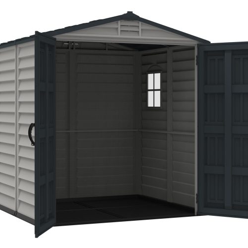 Duramax Store Mate Plus - 6ft x 6ft Plastic Garden Shed in Grey