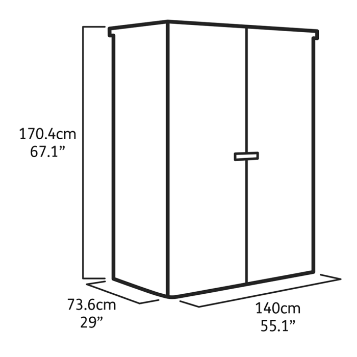 Keter Hi Store+ Garden Storage Box Shed